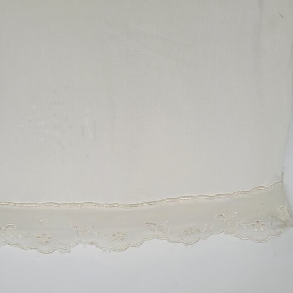 Vintage Satin Lace Slip Dress Adjustable Ribbon Straps Fairycore‎ Layering Piece - Picture 7 of 8